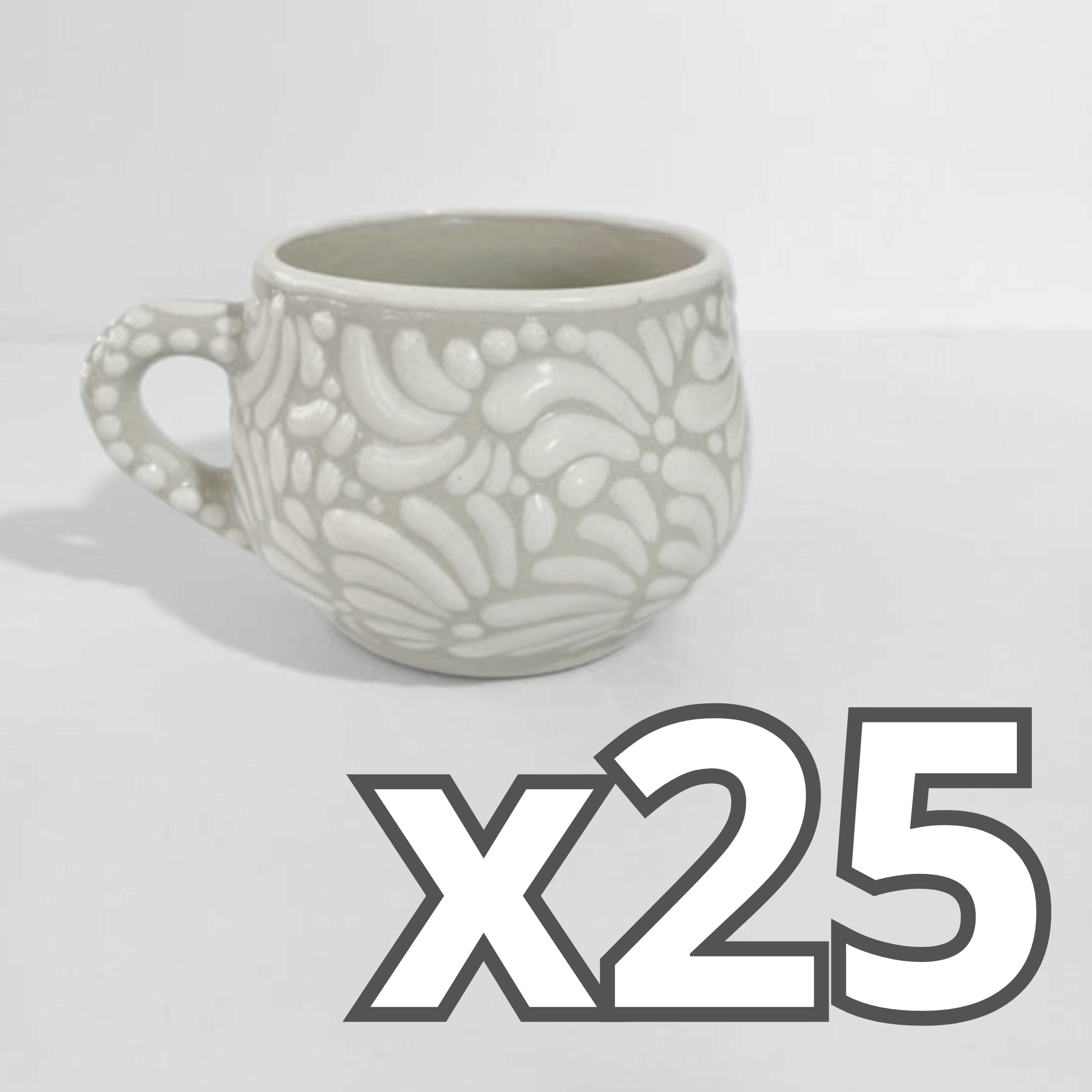 TAZA CHOCOLATERA MEDIANA FONDO TRADICIONAL MIK BLANCO