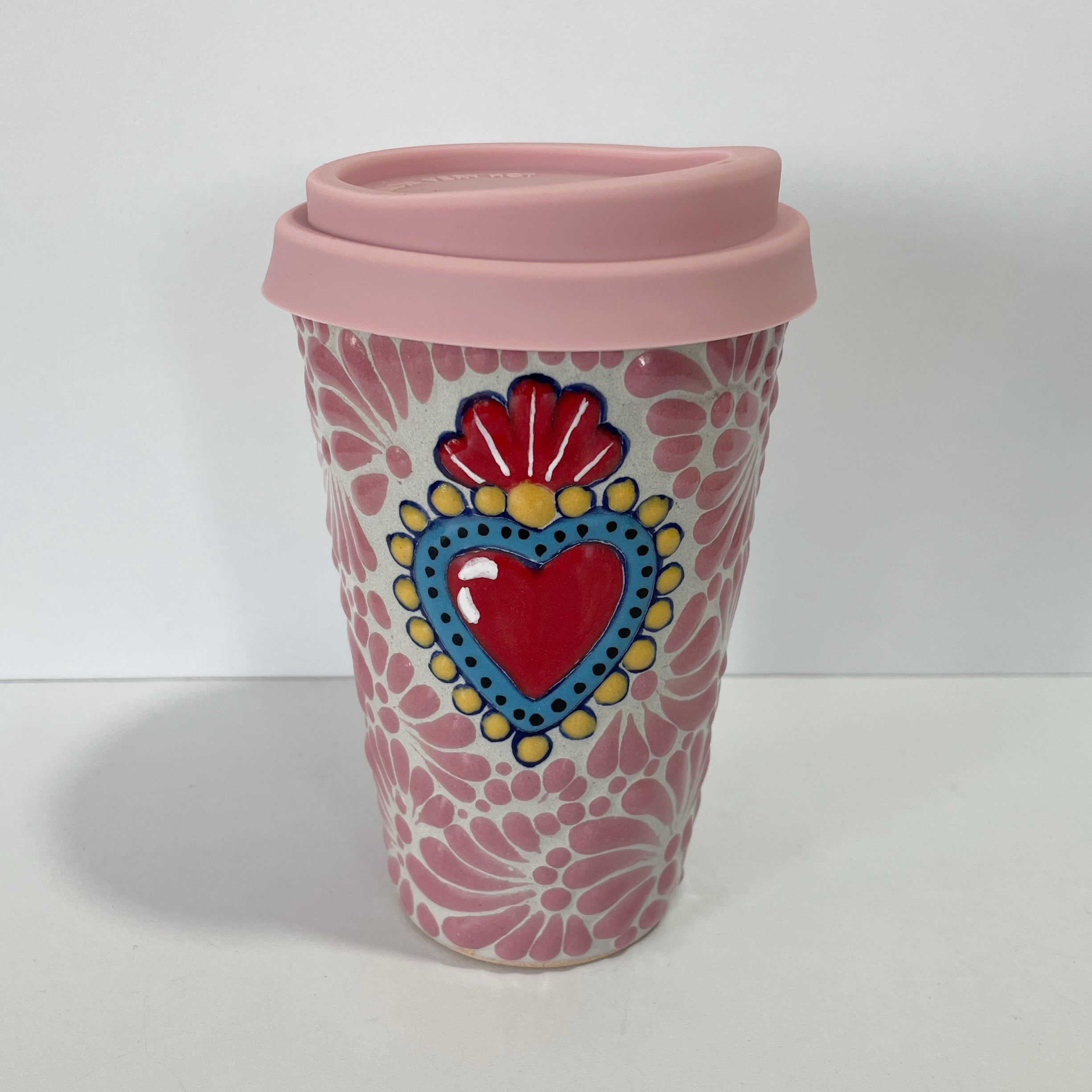 TERMO 15 CM SAGRADO CORAZON FONDO TRADICIONAL MIK ROSA