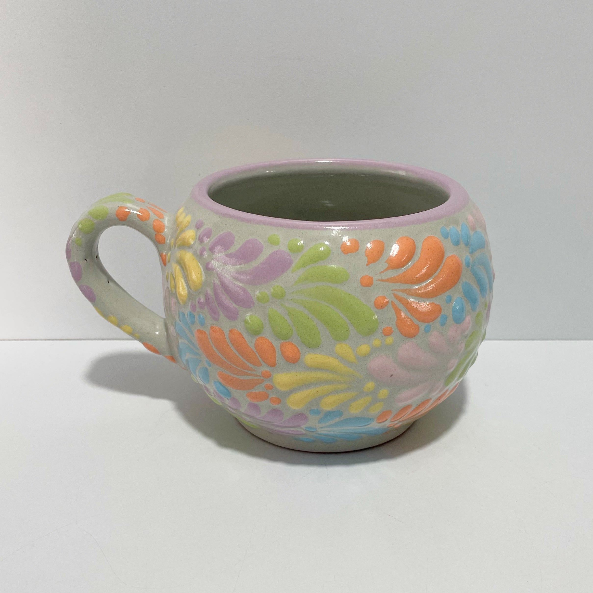 TAZA CHOCOLATERA GRANDE MIK COLORES PASTEL