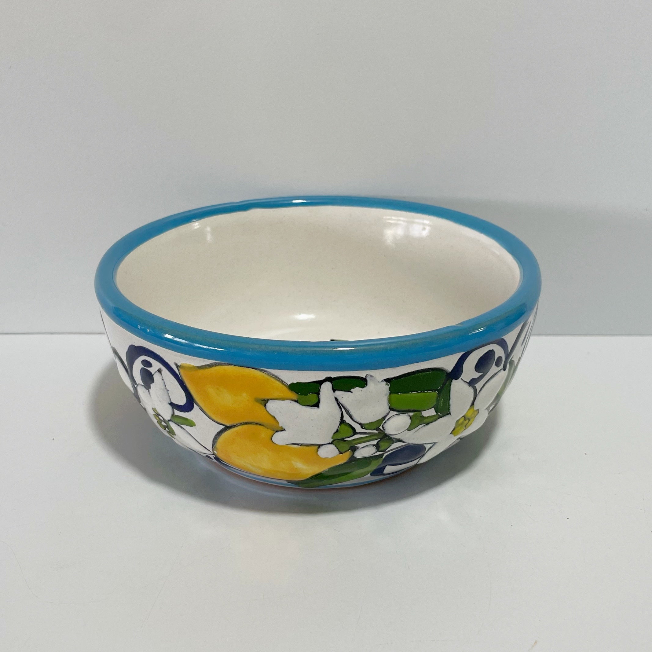 TAZON 15 CM FONDO TRADICIONAL DECORADO LIMONES TALAVERA