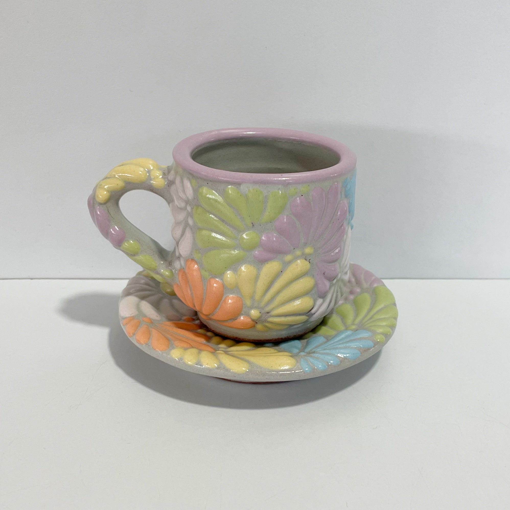 SET TAZA EXPRESO FONDO TRADICIONAL MIK COLORES PASTEL