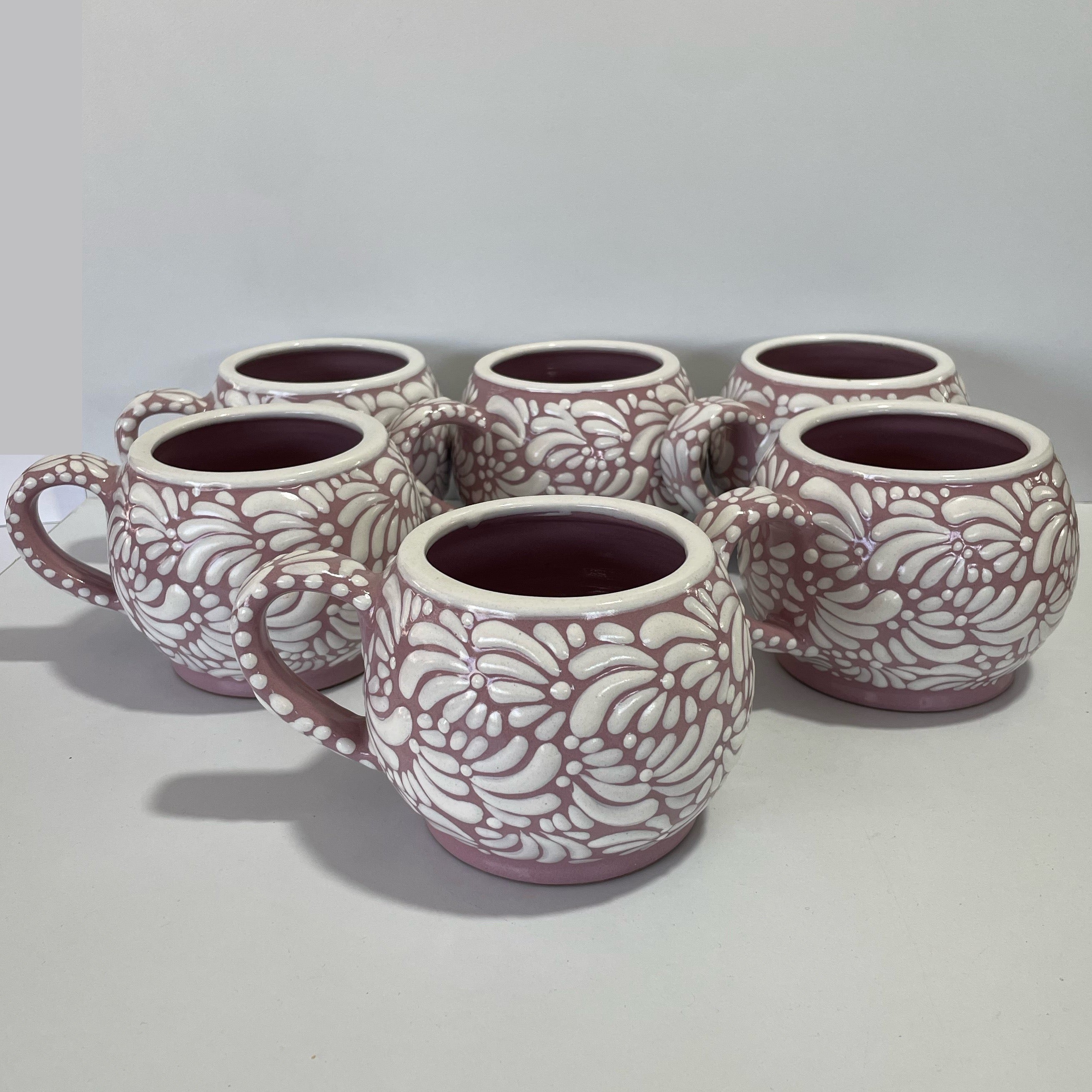 PAQUETE TAZAS CHOCOLATERAS GRANDE ROSA MIK BLANCO