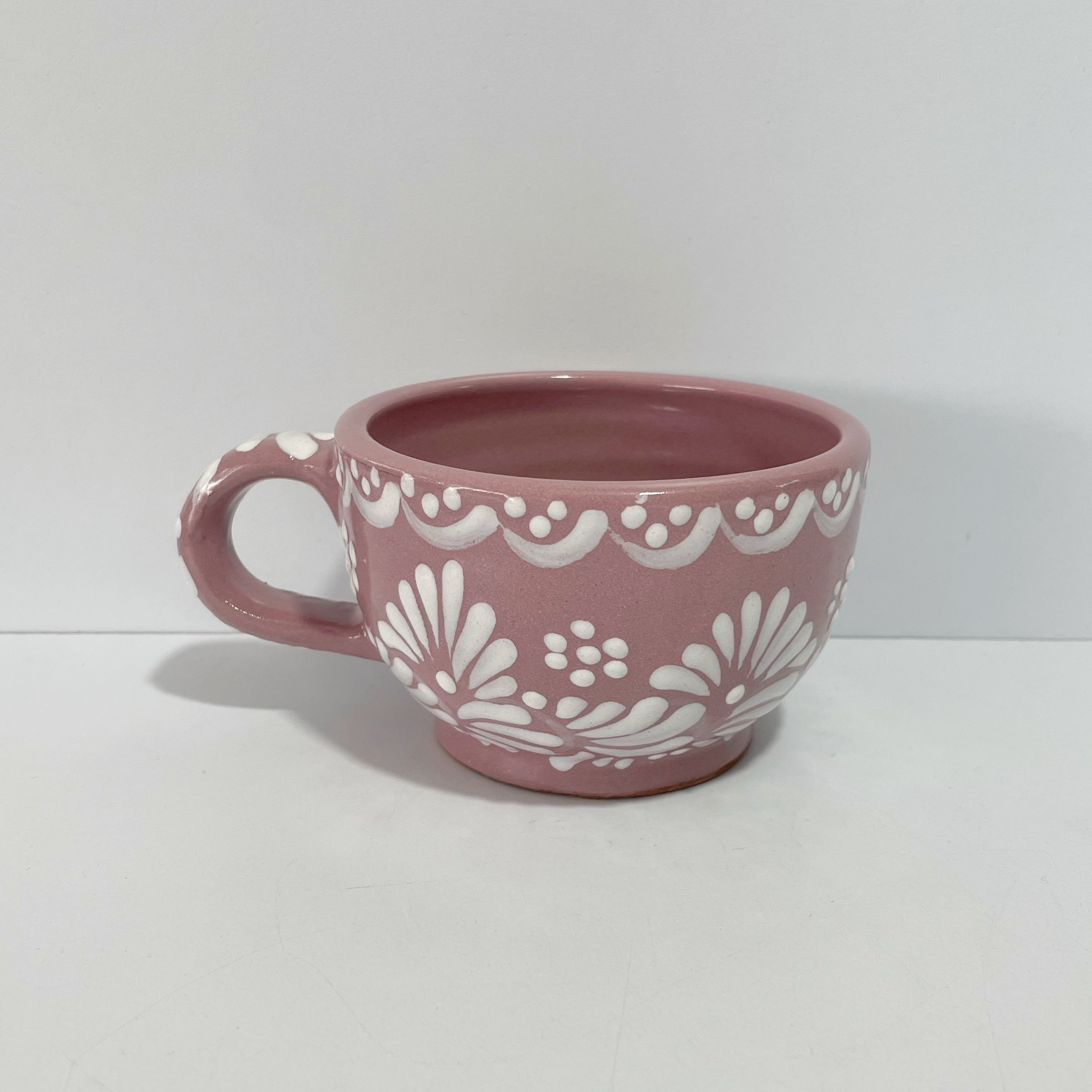 TAZA 300 ML FONDO ROSA CENEFA BLANCO