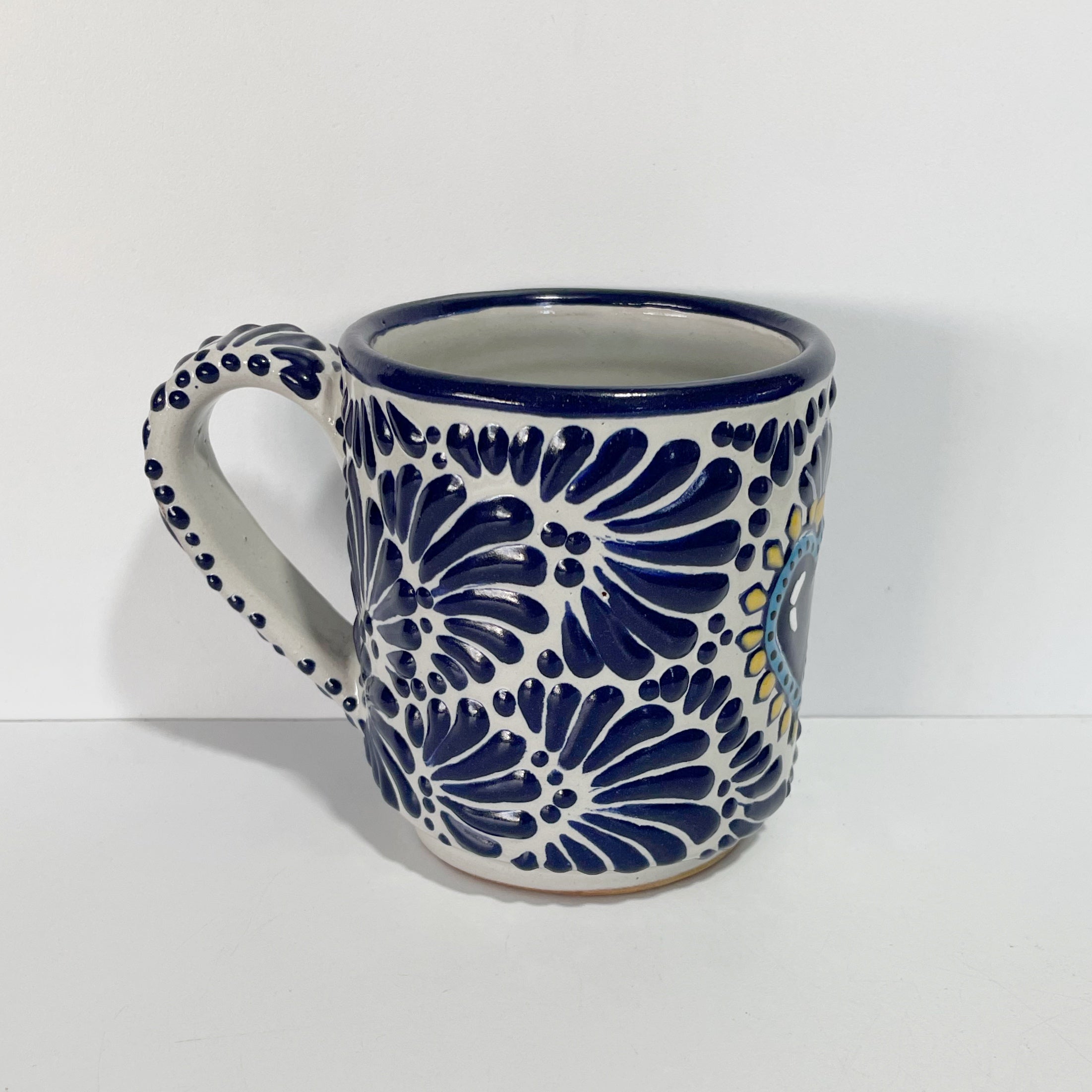 TAZA RECTA ESTANDAR FONDO TRADICIONAL MIK AZUL COBALTO SAGRADO CORAZON AZUL