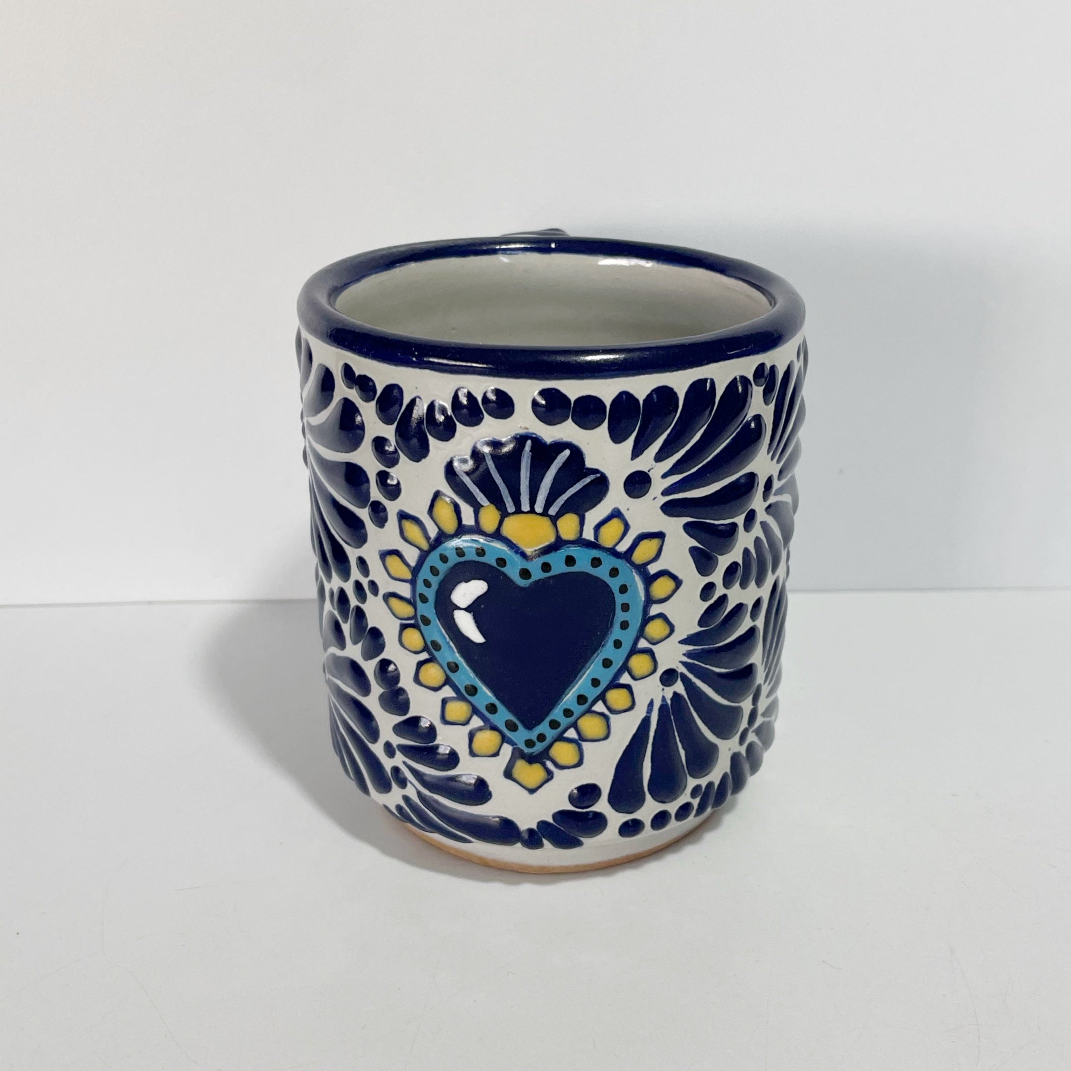 TAZA RECTA ESTANDAR FONDO TRADICIONAL MIK AZUL COBALTO SAGRADO CORAZON AZUL