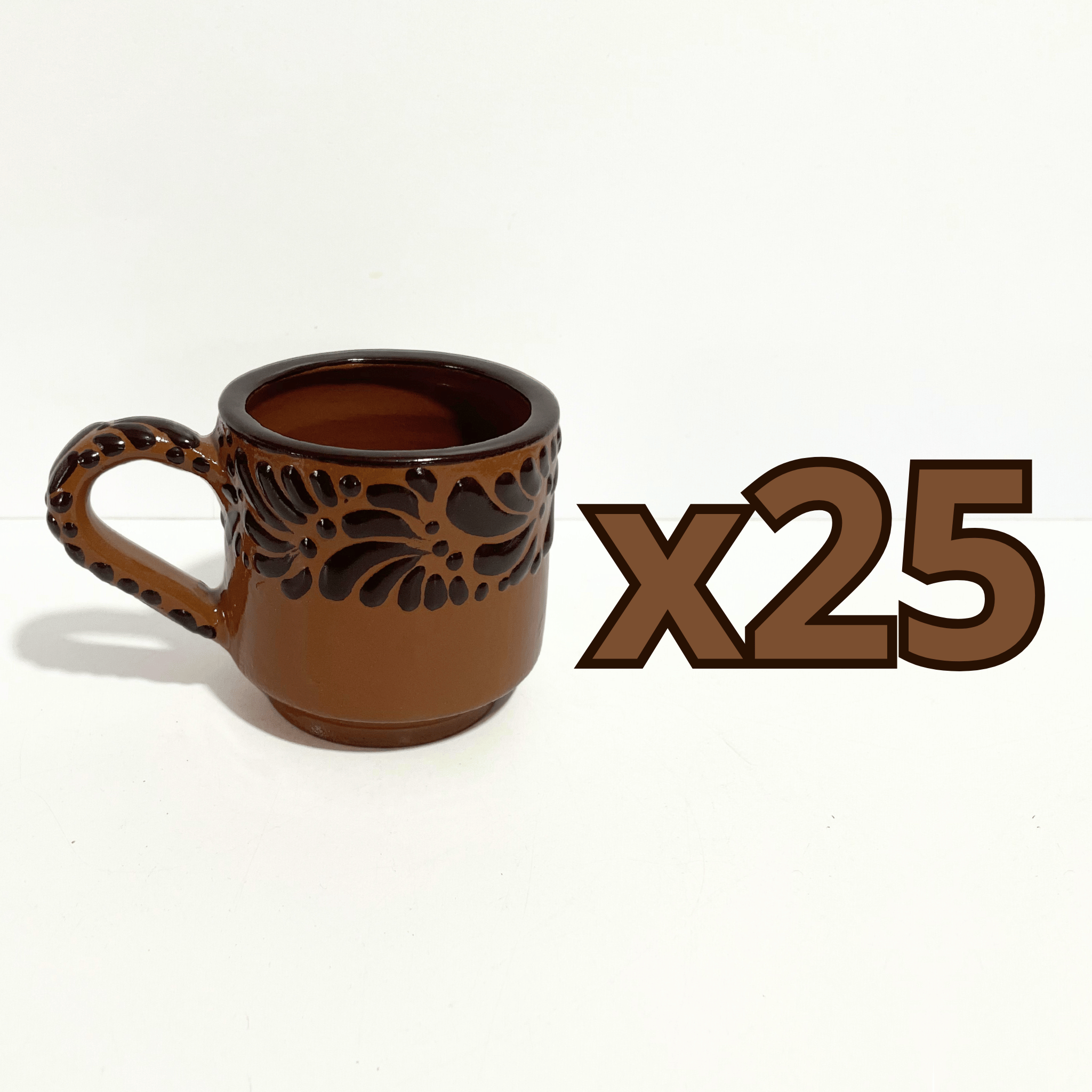 TAZA RECTA 8 CM FONDO CAFE MIK CENEFA CAFE CHOCOLATE