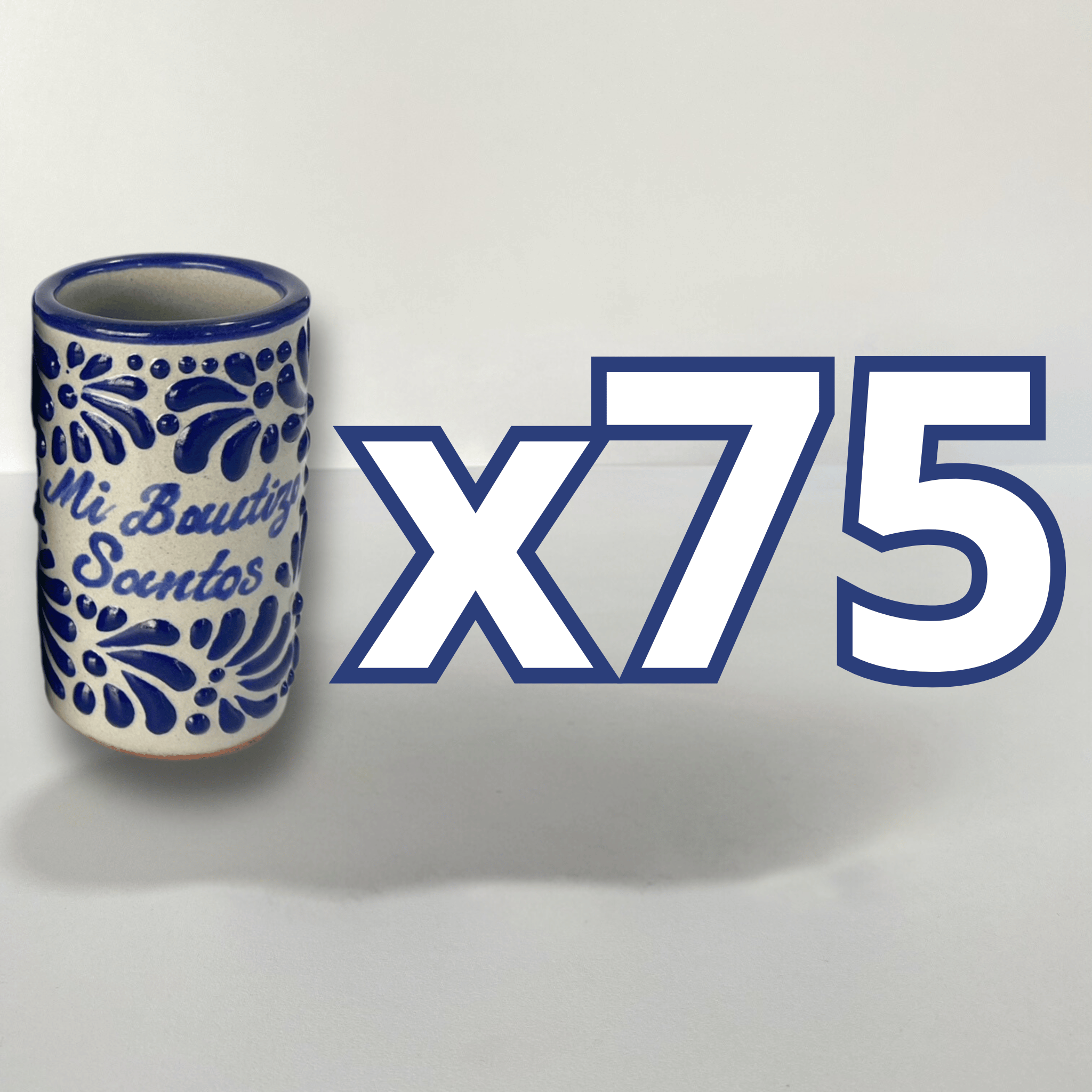 TEQUILERO PERSONALIZADO FONDO BLANCO MIK AZUL COBALTO MI BAUTIZO NOMBRE