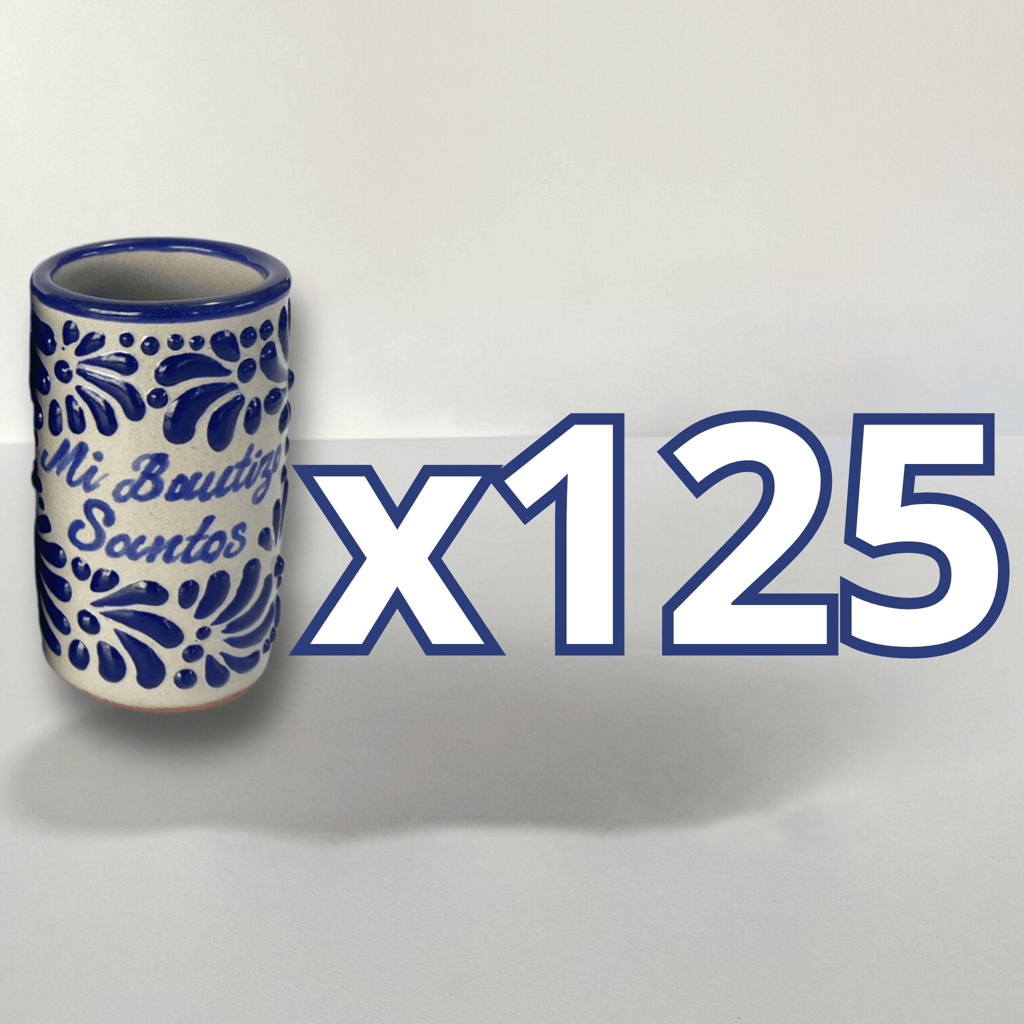 TEQUILERO PERSONALIZADO FONDO BLANCO MIK AZUL COBALTO MI BAUTIZO NOMBRE